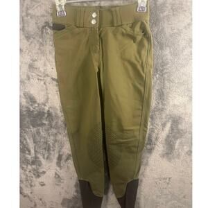 Dover Saddlery Dalton full-seat olive green breeches Size 24